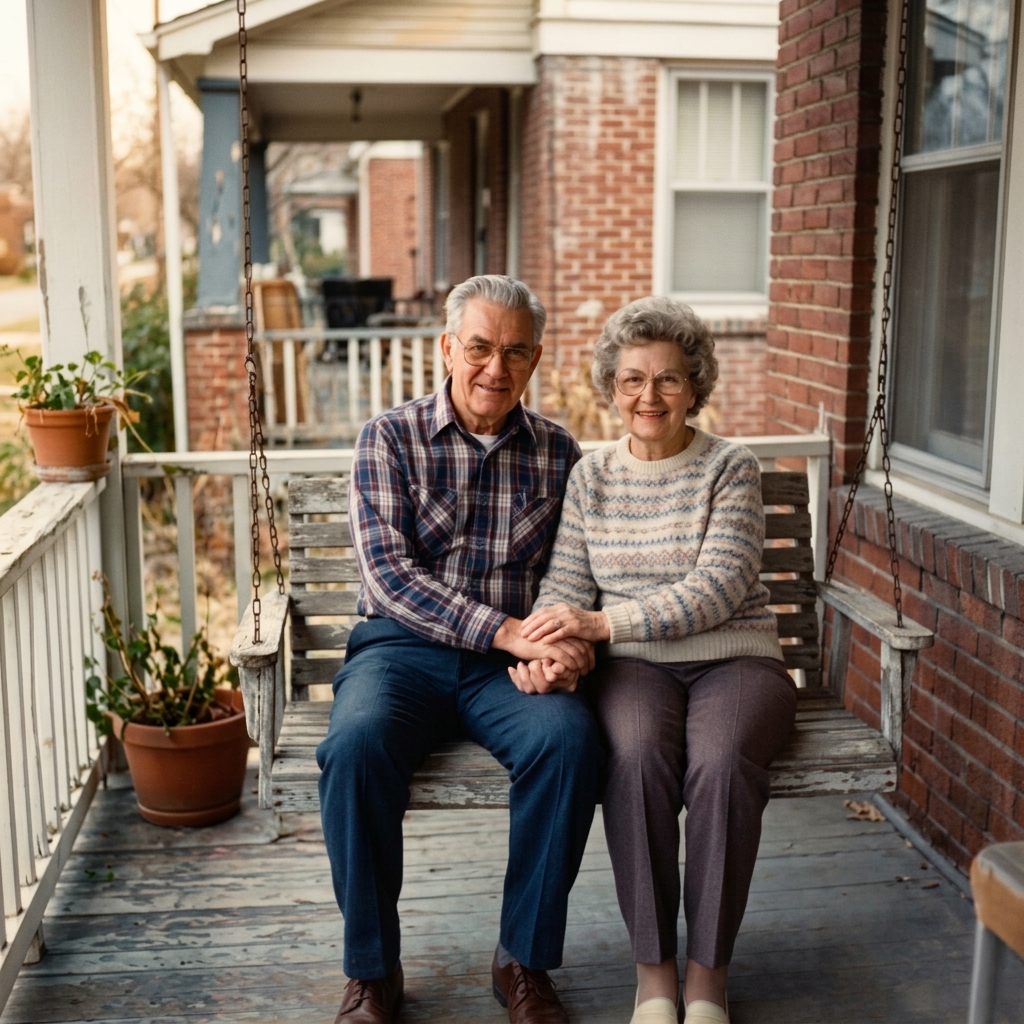 Restored couple photograph
