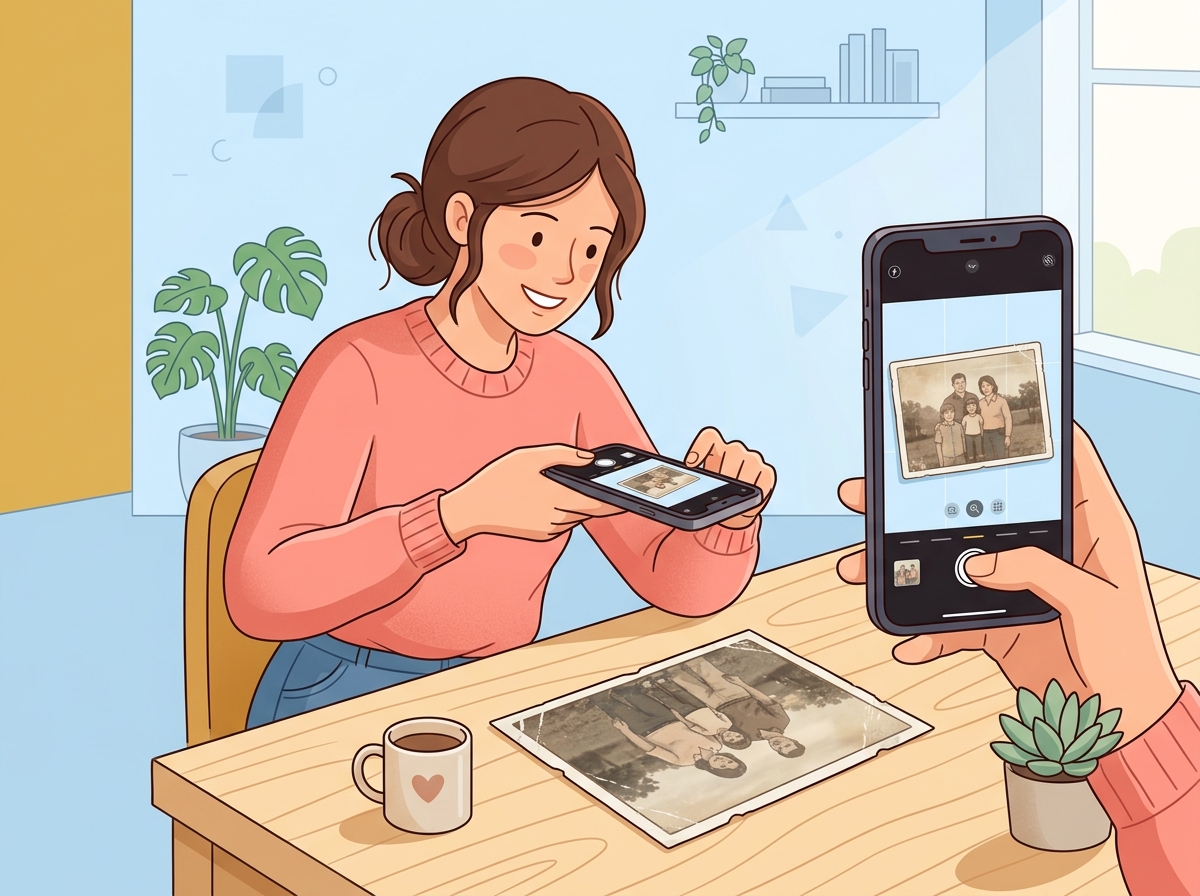 Upload a photo of the old print